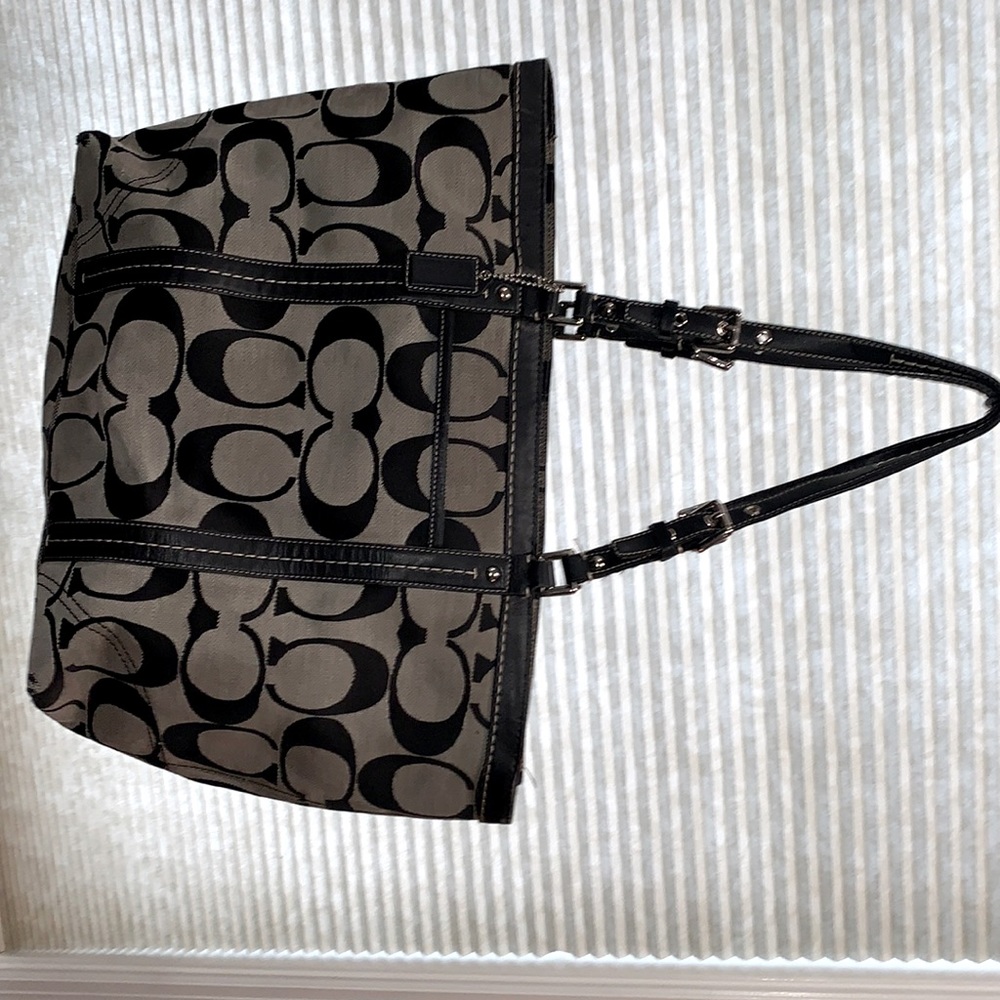 Coach purse with matching check book